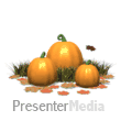 Pumpkins With Leaves PowerPoint animation