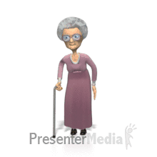 Grandma Cane Fencing Powerpoint animation