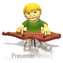 Boy Playing Dulcimer PowerPoint animation