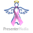 Angel Lavender Ribbon Floating Powerpoint animation
