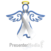 Angel White Ribbon Floating PowerPoint animation