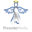 Angel White Ribbon Floating PowerPoint animation