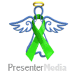 Angel Green Ribbon Floating PowerPoint animation