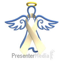 Angel Cream Ribbon Floating PowerPoint animation