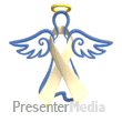 Angel Cream Ribbon Floating PowerPoint animation