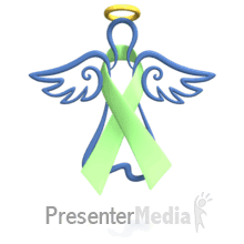 Angel Lime Ribbon Floating PowerPoint animation
