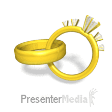 Wedding Rings Rotating Powerpoint animation