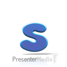 Bouncing S PowerPoint animation