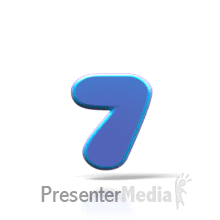 Bouncing 7 PowerPoint animation