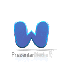 Bouncing W PowerPoint animation