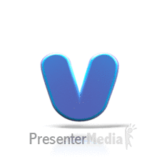 Bouncing V PowerPoint animation