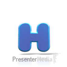 Bouncing H PowerPoint animation