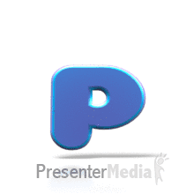 Bouncing P PowerPoint animation