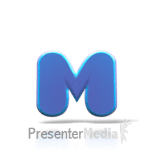 Bouncing M PowerPoint animation