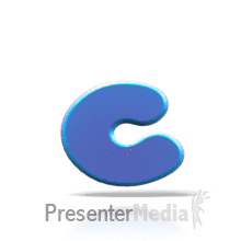 Bouncing C PowerPoint animation