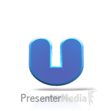 Bouncing U PowerPoint animation
