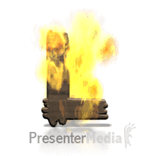 Fire Blaze L PowerPoint animation