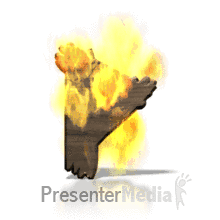 Fire Blaze P PowerPoint animation