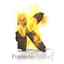 Fire Blaze K PowerPoint animation