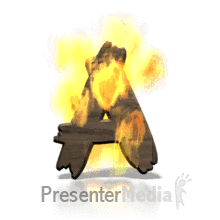 Fire Blaze A PowerPoint animation