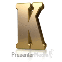 Gold Streak K PowerPoint animation