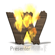 Fire Blaze W PowerPoint animation