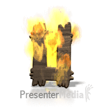 Fire Blaze O PowerPoint animation