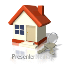 House With Big Keys PowerPoint animation