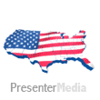 United States Map Flag Waving - PowerPoint Animation
