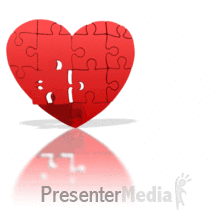 Love Puzzle Piece Hole PowerPoint animation