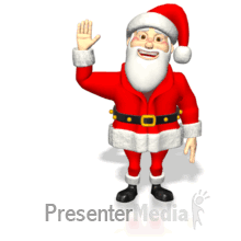 santa waving santa waving