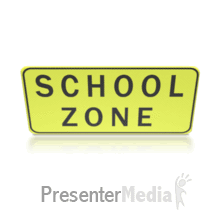 School Zone Spinning PowerPoint animation