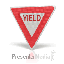Yield Sign Spinning PowerPoint animation