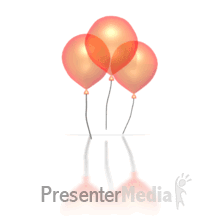 Party Balloons PowerPoint animation