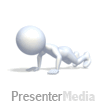 3D Figure Push Up - PowerPoint Animation