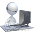 ID# 2125 - 3D Figure Customer Service - PowerPoint Animation