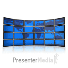 World Screens Scrolling PowerPoint animation