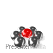 Stand Out Group Red Ball PowerPoint animation