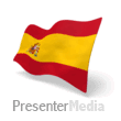 Spain Flag Perspective Anim - PowerPoint Animation