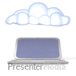 Cloud Computer Upload PowerPoint animation