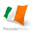 Irish Flag Perspective Anim PowerPoint animation