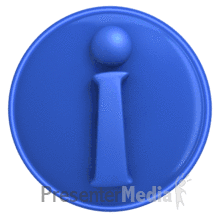 Information Symbol Glowing PowerPoint animation
