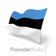 Animated Estonia Flag PowerPoint animation