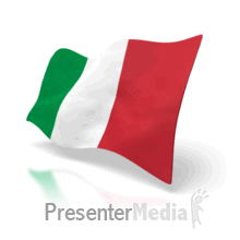 Animated Italian Flag Powerpoint animation