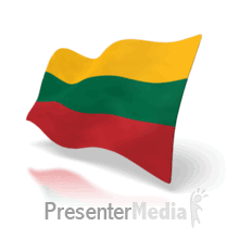 Animated flag of Lithuania PowerPoint animation