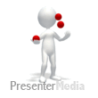 ID# 4301 - Figure Juggling Balls - PowerPoint Animation