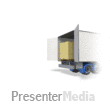 ID# 4352 - Forklift Loading Truck Trailer - PowerPoint Animation