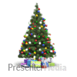 Christmas Tree Lights Flickering - PowerPoint Animation