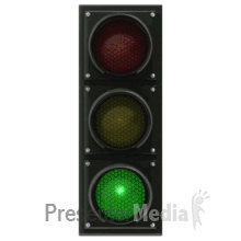 Traffic Lights Switching Colors PowerPoint animation