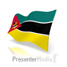 Aniamted Mozambique Flag PowerPoint animation